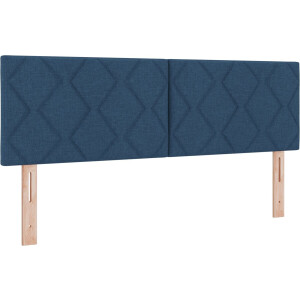 vidaXL - Hoofdbord - Blauw - 160 - cm - Stof