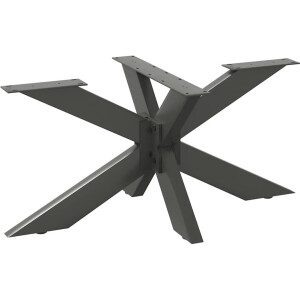 vidaXL - Salontafelpoot - spider - vorm - 98x58x(42-43) - cm - staal - antraciet