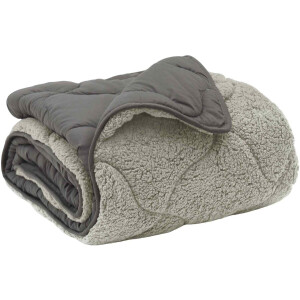 vidaXL - Volledig - Jaar - Dekbed - Gekwilt - Lichtgrijs - 240 - x - 260 - cm