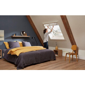 Hamstra Plus rolhor, vliegengordijn voor DAKRAAM wit 114x155cm