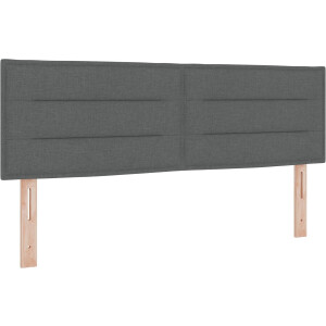 vidaXL - Hoofdbord - Donkergrijs - 160 - cm - Stof