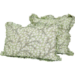 LOBERON Kussenhoes set van 2 Norelline groen/wit