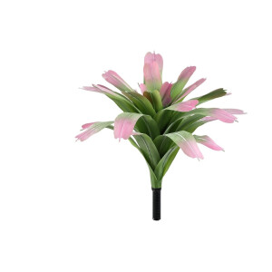 PTMD Kunstplant Succulent Plant - 70x70x60 cm - Polyester - Roze