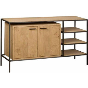 Tower living Pineto sidetable 2 drs. + 2 shelves 128x40x72