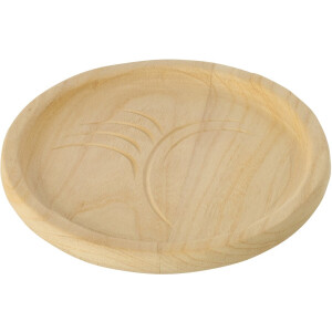 J-Line decoratie Plateau Blad - hout - naturel - large