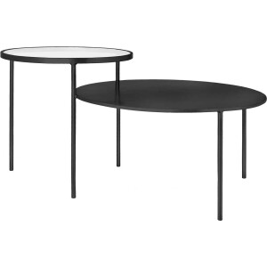 Riverdale - Bijzettafel Amaro zwart 101cm Zwart