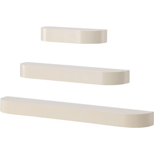 Nest living Sandy Wandplanken Beige - Boekenplank - Zwevend - Scandinavisch - Set Van 3