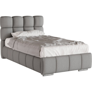 Tweepersoonsbed Bliss / Eenpersoonsbed 100 x 200 cm met opbergruimte, lattenbodem en Pocketveringmatras kokos H3/H4 (20 cm hoog)