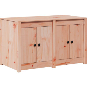 vidaXL - Keuken - Kast - met - plank - Bruin - 106 - x - 55 - x - 64 - cm - Massief - grenenhout