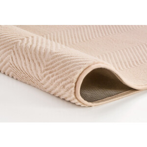 Kleine Wolke - Badmat - Zigzag - 50x60 cm - Sandbeige