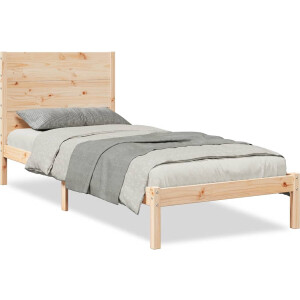 vidaXL - Bedframe - extra - lang - zonder - matras - massief - hout - 100x210 - cm