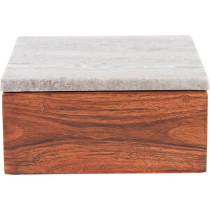 Present Time Woonaccessoire Storage Box Acacia - Bruin - 15x15x7.5cm - Scandinavisch