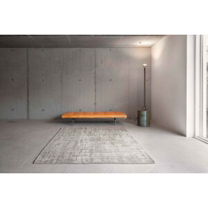 Wasbaar Binnen & Buiten Vloerkleed - 240 x 340 cm - Louis De Poortere Baobab Dry Beige - Laagpolig Tapijt - Gerecycled PET - Made in Belgium - Circulair