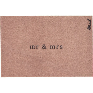 Mad About Mats - Amy - mr & mrs - deurmat - schoonloop/scraper - wasbaar - 50x75