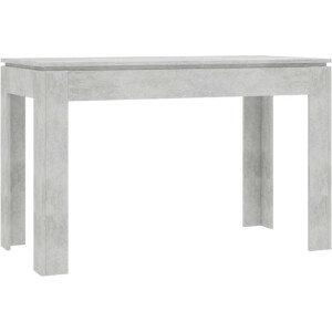 vidaXL - Eettafel - 120x60x76 - cm - bewerkt - hout - betongrijs