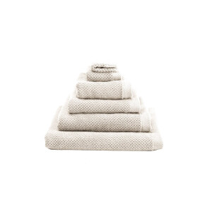 Heckettlane Handdoekenset Grant - Hotelkwaliteit Handdoek van 100% Katoen - 50x100 cm - Badhanddoek 2 Stuks - Off-White