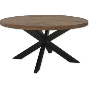 Brix - Ronde Monderne Eetkamertafel Brix -   Mangohout   - 140 cm - Bruin