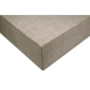 Zohome Hoeslaken Lino - Onderlaken voor tweepersoonsbed - 180x200 - 100% Katoen - Taupe