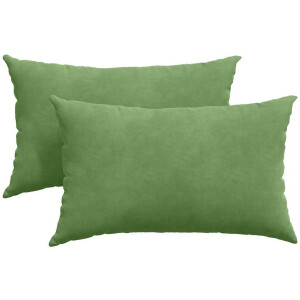 vidaXL - Zitkussens - 2 - pcs - Lichtgroen - 50 - x - 30 - cm - Corduroy - stof