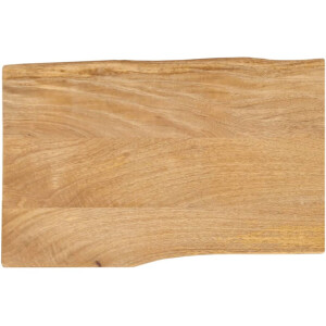 vidaXL - Tafelblad - met - natuurlijke - rand - 50x40x2,5 - cm - massief - mangohout