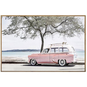 PTMD Wandpaneel Travel - 120x3x80 cm - Glas - Multi