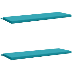 vidaXL - 2-delige - Bankkussens - SOEST - 2 - st - 100% - Polyester - Turquoise