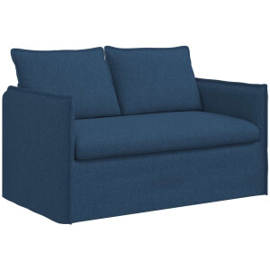 vidaXL - Bank - Blauw - 136 - x - 82 - x - 85 - cm - Stof