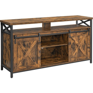 MAZAZU - Televisiekast - Industrieel - Televisiemeubel - Bruin - 40x147x76 cm