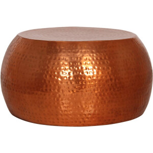 vidaXL Aluminum - Salontafel - Salontafel Ø 55x28 cm aluminium messing - Messing - Koffietafel - Woonkamerdecoratie