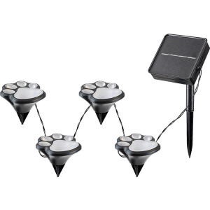 Rabalux - LED lamp - Solarlampen / zonnelamp ( 4 lampen 4.5m ) LED - tuinverlichting - IP44 - 3 lm - verlichting voor buiten