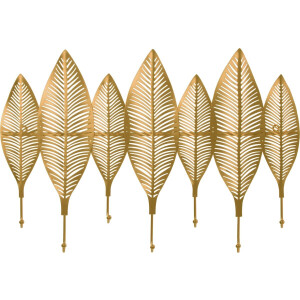 QUVIO Wand kapstok - Kledingrek - Kapstokhaak - Kleerhanger - Kapstok hangend - Kapstok wandkapstok - Kapstokhaken - 7 Veren en 7 haken