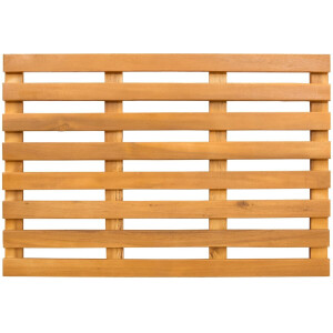 vidaXL - Badmat - Effen - Bruin - 100 - x - 53 - cm - Hout