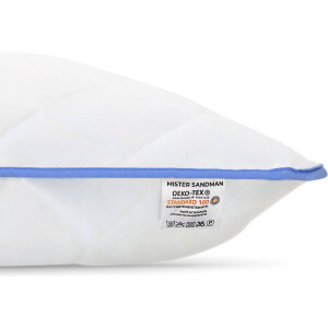 Ergonomisch kussen 60x80 - Kussen met microvezel vulling - Comfortabel - Zacht kussen voor alle slaaphoudigen - Kussen wasbaar - Orthopedisch kussen - Ademende materialen-Zachte kussensloop-Set van 2