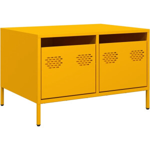 vidaXL Tv-meubel - Staal - 2 lades - 68x50x43,5 cm Tv-meubel - Tv-meubelen - Tv Kast - Opbergkast