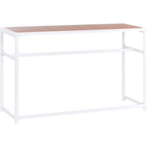 BELIANI AVETRANA - Tuintafel - Wit - 150 x 50 cm - Staal