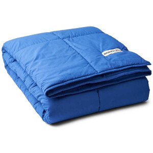 Bongusta plaid - puffy planket Dazzling blue - deken - hoog blauw