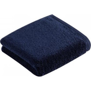 Vossen handdoek Vegan Life marine blau 60x110