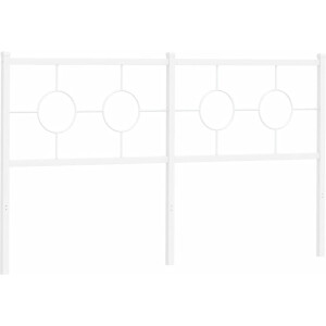 vidaXL - Vervangend - hoofdbord - 160 - cm - metaal - wit