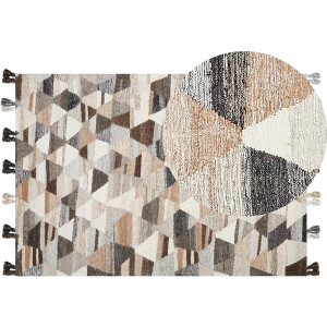 BELIANI ARGAVAND - Kelim vloerkleed - Multicolor - 160 x 230 cm - Wol
