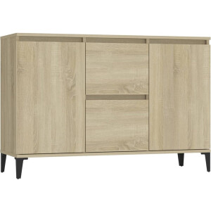 vidaXL Dressoir 104x35x70 cm bewerkt hout sonoma eikenkleurig