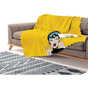 Zethome Pop Art - Bankhoes - Sofa cover - 180x180 cm - Chenille Stof - Bank hoes - Bank beschermer - Digital Printed