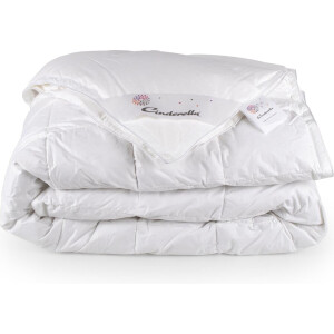 Cinderella Soul Dekbed 4-seizoenen - 1 Persoons - Luxe Eendendons Vulling - Percale tijk - 140x 200 cm