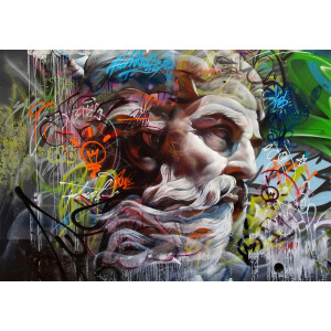 Zeus- Kristal Helder Galerie kwaliteit Plexiglas 5mm.- Blind Aluminium Ophang-frame- Fotokunst- luxe wanddecoratie- Akoestisch en UV Werend- inclusief verzending