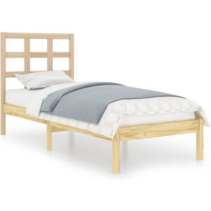 vidaXL - Bedframe - massief - hout - 75x190 - cm