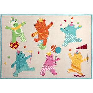 Esprit - Dancing Bears - Kinder vloerkleed - 120x180 cm - zand -