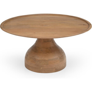 Giga Meubel Salontafel Joji - Rond - Mangohout - 80cm