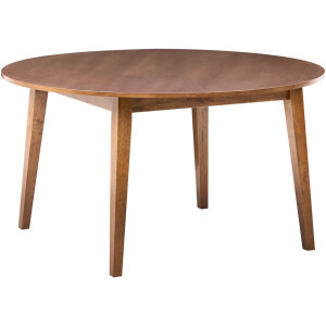 BELIANI HUNTLEY - Eettafel - Donkerhout - 140 cm - MDF