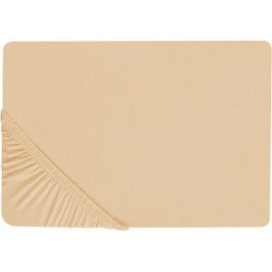 BELIANI JANBU - Laken - Zandbeige - 160 x 200 cm - Katoen