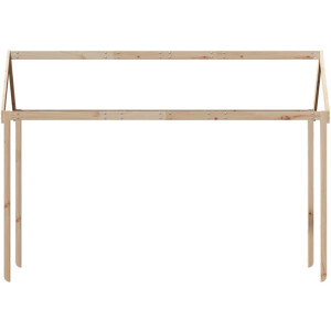 vidaXL - Kinderbedhuisje - 217x95,5x159 - cm - massief - grenenhout