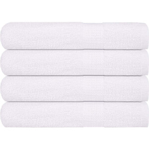 vidaXL - Handdoeken - FROGN - 4 - st - 100x200 - cm - 360 - g/m² - wit